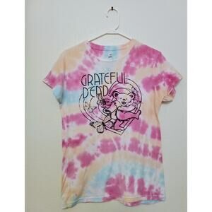 Grateful Dead Ripple Junction Tie Dye T-Shirt Dancing Bear Heart Butterfly SZ XL